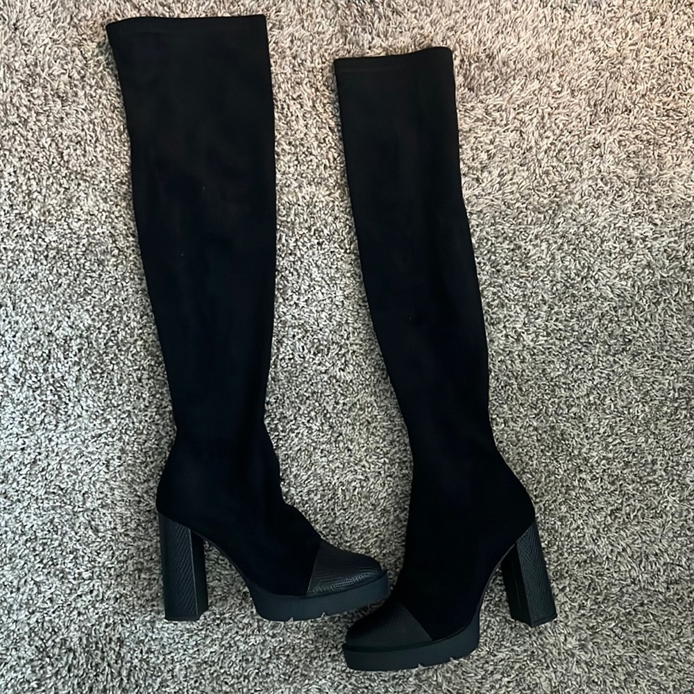 Over the Knee Textured Boots